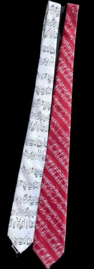  Cravatte avec motifs musicaux