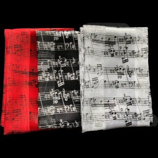  Foulard avec motifs musicaux