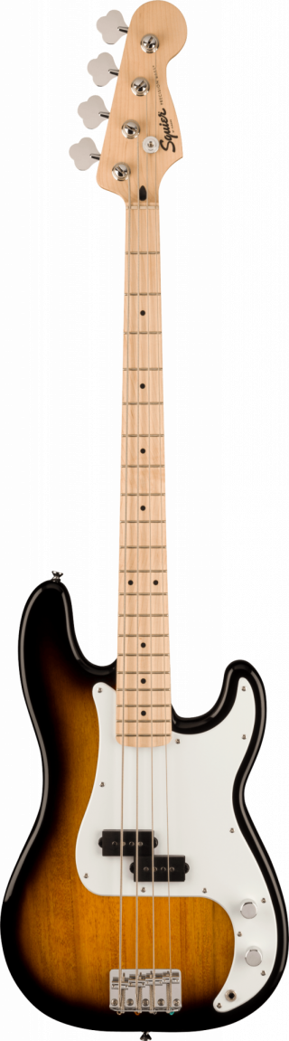 Squier Sonic Precision Bass Maple Fingerboard White Pickguard 2-Color Sunburst