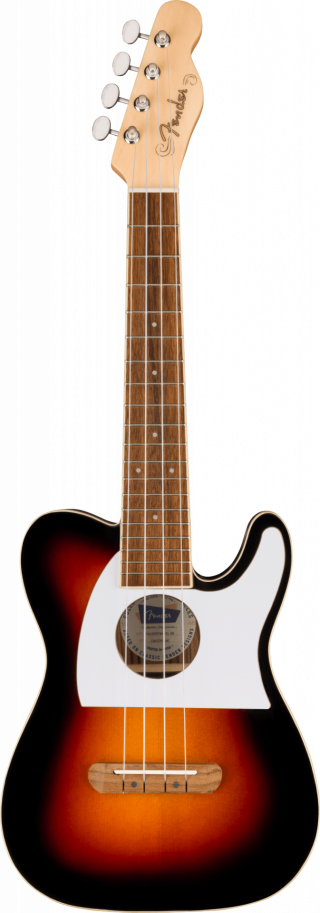 Fender Fullerton Tele Uke Walnut Fingerboard White Pickguard 2-Color Sunburst