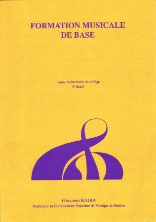 Conservatoire de Genève Formation Musicale de Base 3er degré