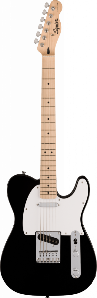 Squier Squier Sonic Telecaster Maple Fingerboard White Pickguard Black