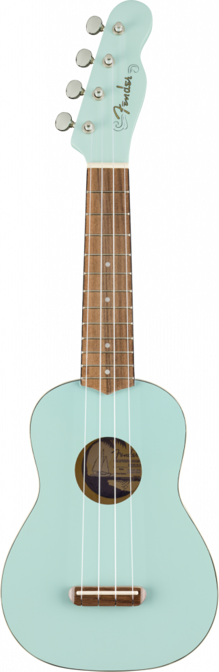 Fender Venice Soprano Uke Walnut Fingerboard Daphne Blue