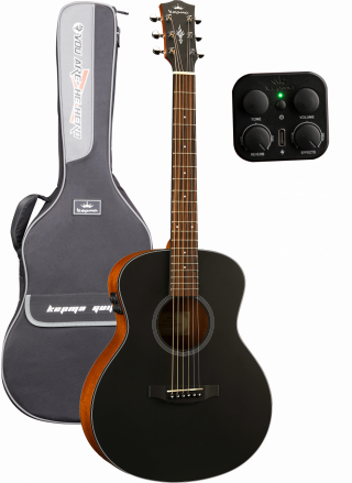 Kepma Guitars ES36E-K10 Mini OM Black